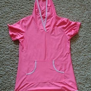 Free Country Neon Pink Swim Cover For Kids